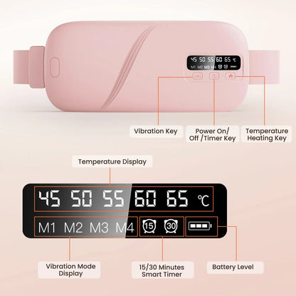 Lunabelt™ – Cordless Heating & Massage Belt for Menstrual Relief